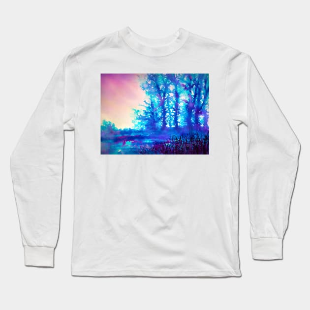 Pastel sunset Long Sleeve T-Shirt by redwitchart